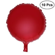 Stri 10pcs 18 inch Round Shape Foil Balloon Party Mylar Balloons for Valentine’s Day Wedding Birthday Party Decoration (Red)